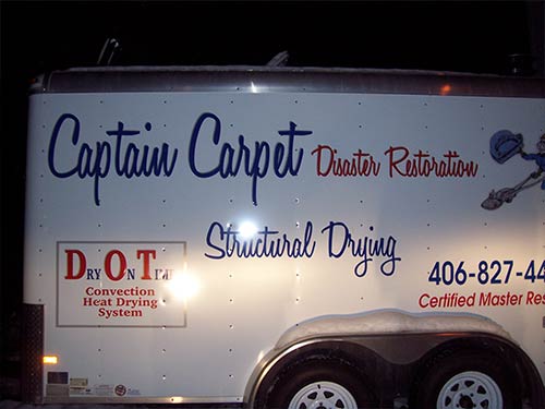 Captain Carpet Thompson Falls Disaster Recovery Water Mold Fire Structural Drying Carpet Cleaning